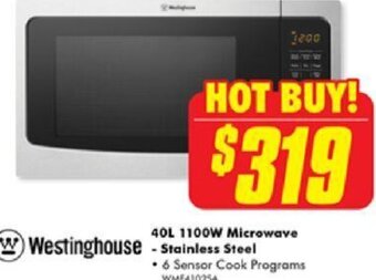 The Good Guys 40L 1100W Microwave Stainless Steel offer