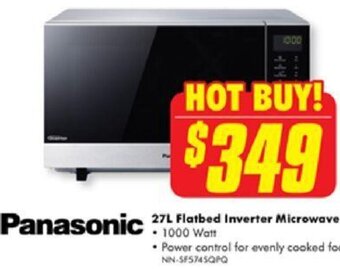 The Good Guys 27L Flatbed Inverter Microwave offer