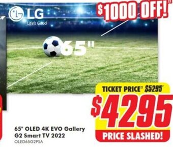The Good Guys 65" OLED 4K EVO Gallery G2 Smart TV 2022 offer