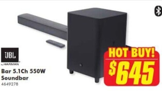 JBL Bar 5.1Ch 550W Soundbar offer at 