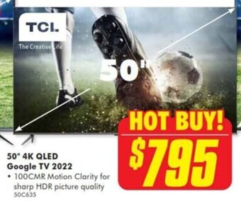 The Good Guys 50" 4K QLED Google TV 2022 offer