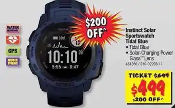 Instinct Solar Sportswatch Tidal Blue