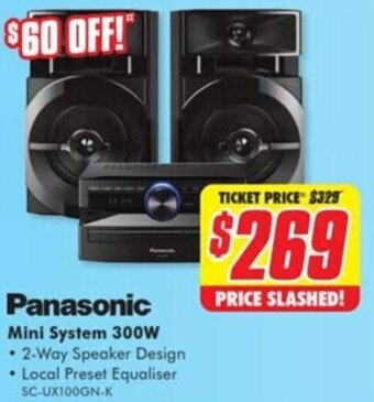 The Good Guys Panasonic Mini System 300W offer