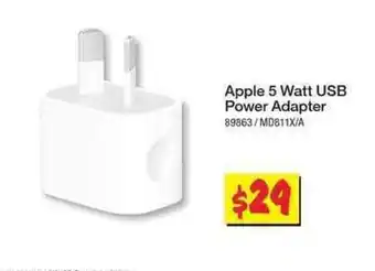 JB Hi-Fi Apple 5 Watt USB Power Adapter offer