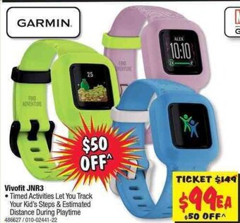 JB Hi-Fi Garmin Vivofit JNR3 offer