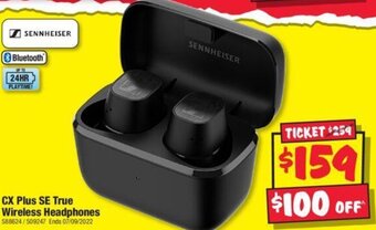 JB Hi-Fi CX Plus SE True Wireless Headphones offer