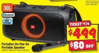 JB Hi-Fi PartyBox On-The-Go Portable Speaker offer