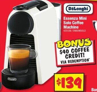 JB Hi-Fi Essenza Mini Solo Coffee Machine offer