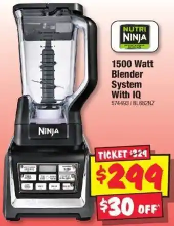 JB Hi-Fi Nutri Ninja 1500 Watt Blender System With IQ offer