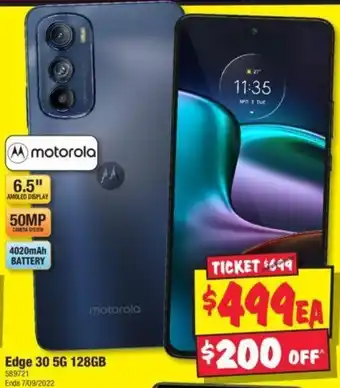 JB Hi-Fi Edge 30 5G 128GB offer