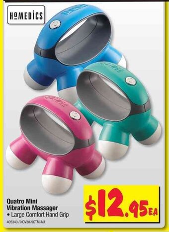 JB Hi-Fi Homedics Quatro Mini Vibration Massager offer