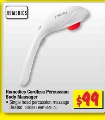 JB Hi-Fi Homedics Cordless Percussion Body Massager offer