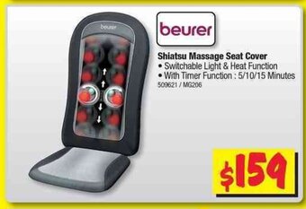 JB Hi-Fi Beurer - Shiatsu Massage Seat Cover offer