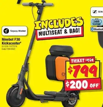JB Hi-Fi Ninebot F30 Kickscooter offer
