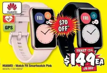 Huawei - Watch Fit Smartwatch Pink