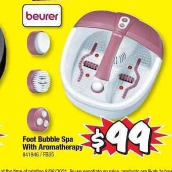 JB Hi-Fi Beurer - Foot Bubble Spa With Aromatherapy offer