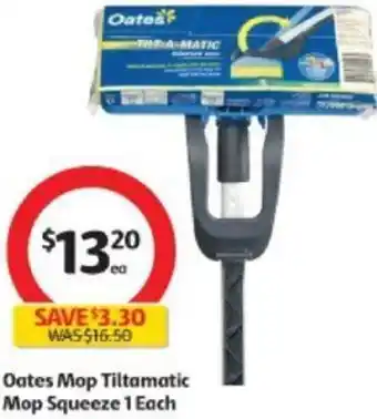 Coles Oates Mop Tiltamatic Mop Squeeze 1 Each offer