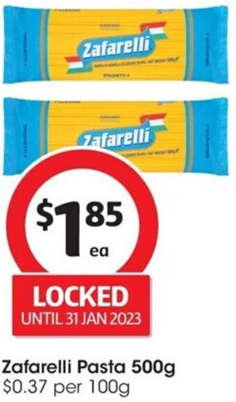 Coles Zafarelli Pasta 500g offer