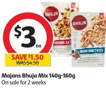 Coles Majans Bhuja Mix 140g-160g offer