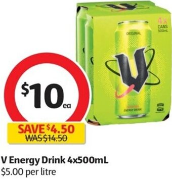 V Energy Drink 4x500ml