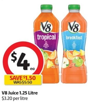 Coles V8 Juice 1.25 Litre offer