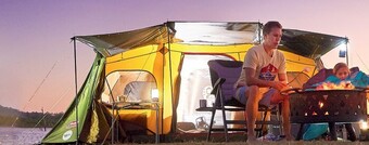 Anaconda Coleman northstar 10 person darkroom tent with led offer