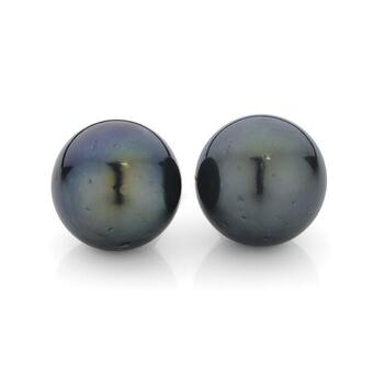 Angus & Coote 9ct gold cultured tahitian pearl stud earrings offer