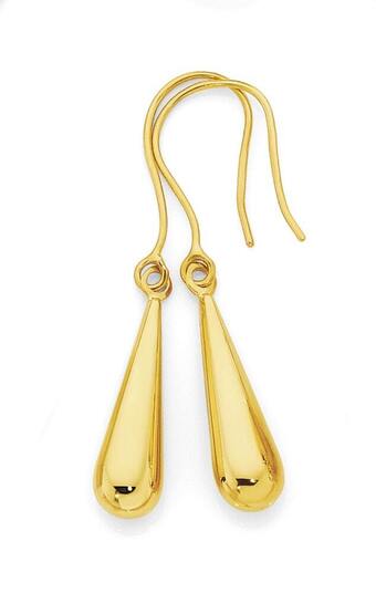 Angus & Coote 9ct gold bomber drop earrings offer