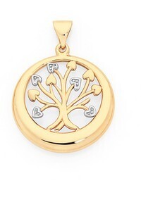 Goldmark 9ct gold diamond tree of life pendant offer