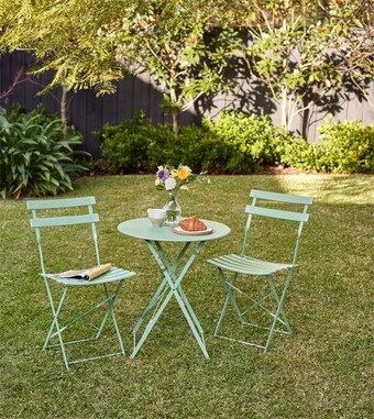 Coles Brunnings 3 piece outdoor setting offer