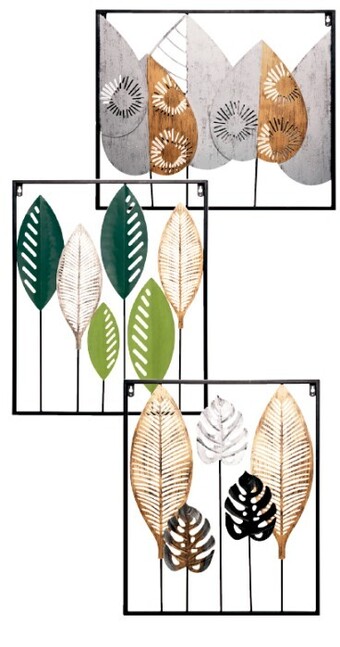Coles 3d metal leaf wall art offer