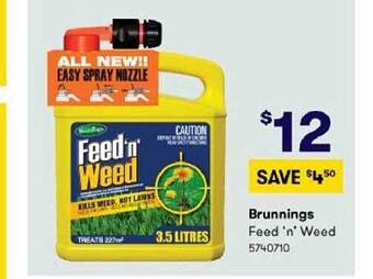 BIG W Brunnings feed'n'weed offer