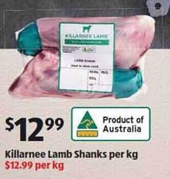 ALDI Killarnee lamb shanks offer