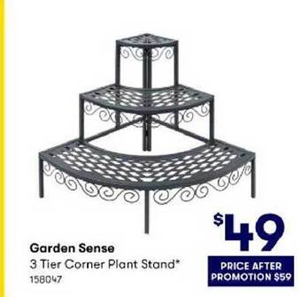 BIG W Garden sense 3 tier corner plant stand offer