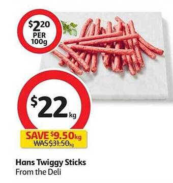 Coles Hans twiggy sticks offer