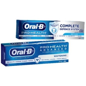 IGA Oral-b pro health advanced or 3d white toothpaste 110g selected varieties offer
