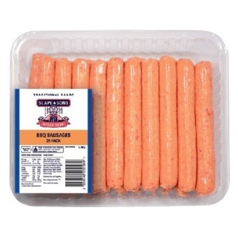 IGA Slape & sons bbq sausages 1.5kg offer