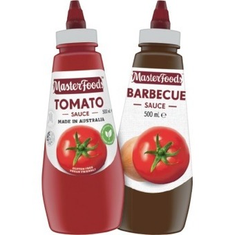 IGA Masterfoods squeezy sauce 475-500ml selected varieties offer