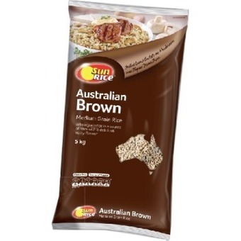 IGA Sunrice medium grain white or brown rice 5kg offer