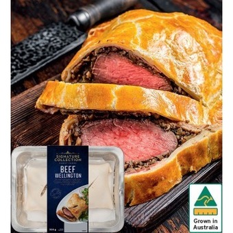 IGA Signature collection beef wellington 320g pack offer