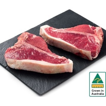 IGA Australian beef t-bone steak offer