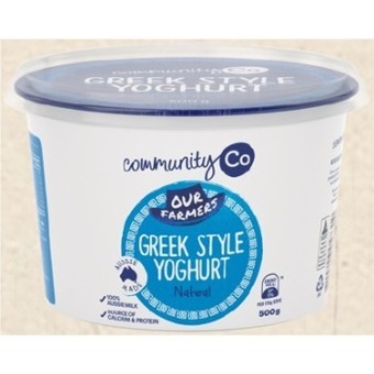 IGA Community co greek style yoghurt 500g offer