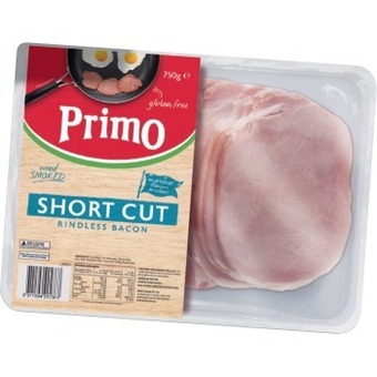 IGA Primo wood smoked short cut rindless bacon 750g offer