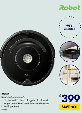 BIG W iRobot Roomba Connect 670 offer