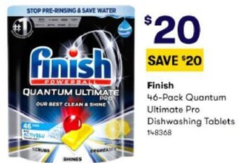 Finish 46-Pack Quantum Ultimate Pro Dishwashing Tablets