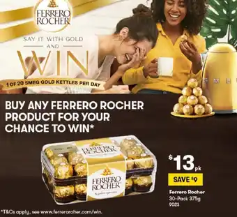 BIG W Ferrero Rocher 375 g offer