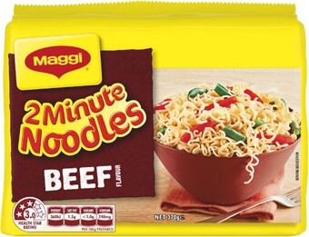 Woolworths Maggi noodles 345-380g pk 5 offer