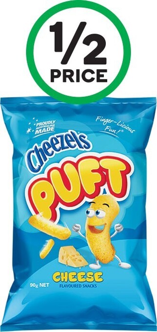 Woolworths Cheezels puft 90g offer