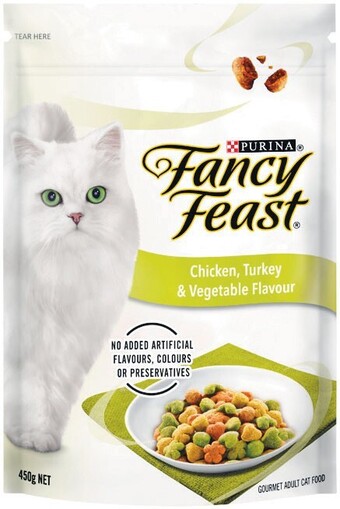 Woolworths Fancy feast dry cat food 450g offer