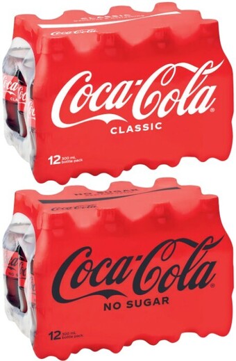 Coles Coca-cola soft drink 12x300ml offer